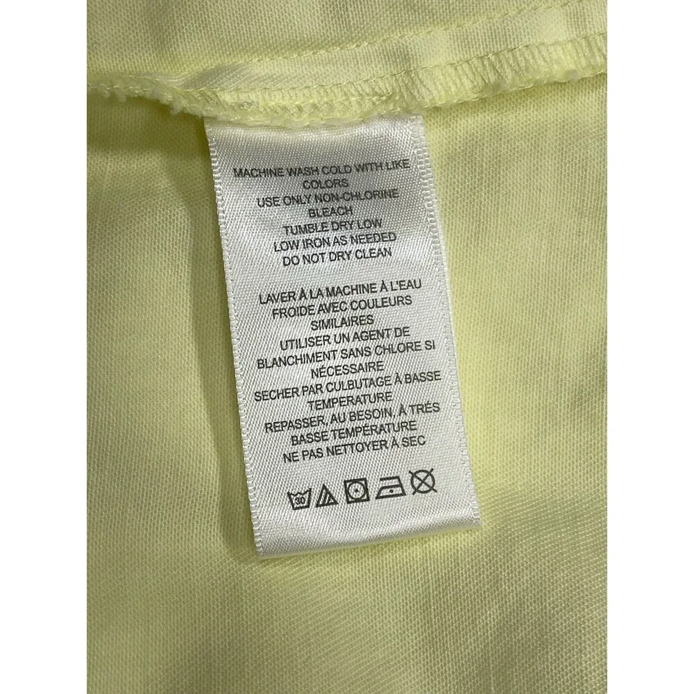 Free People Maxi Dress Women Yellow Just Jill Cotton Vacay Boho Retro Large New - Picture 9 of 12